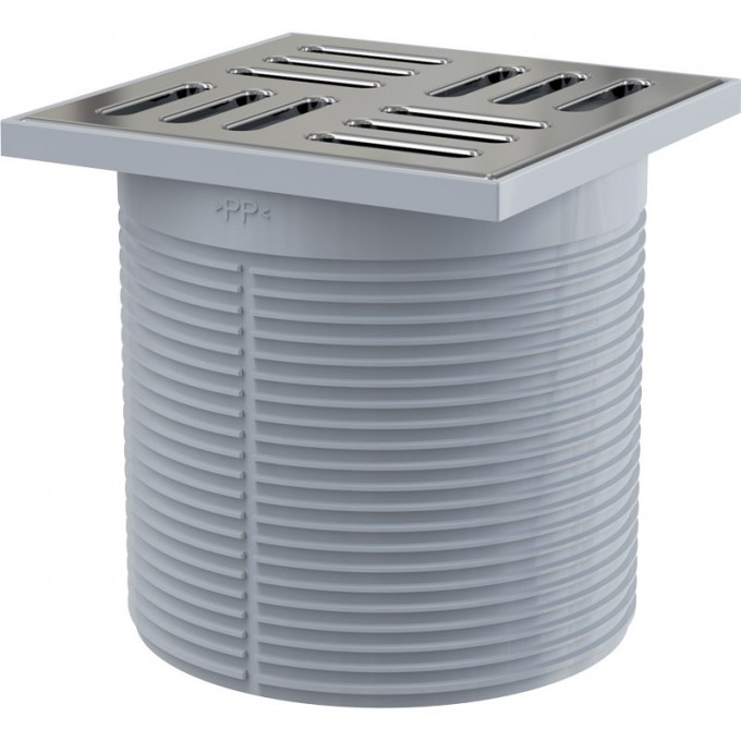 Горловина сливного трапа ALCAPLAST , решетка 105х105, латунь-хром APV0500 Горловина сливного трапа ALCAPLAST , решетка 105х105, латунь-хром APV0500