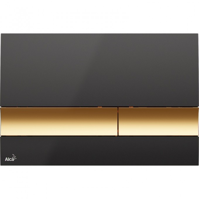 Кнопка управления ALCAPLAST черная/золотая M1728-5