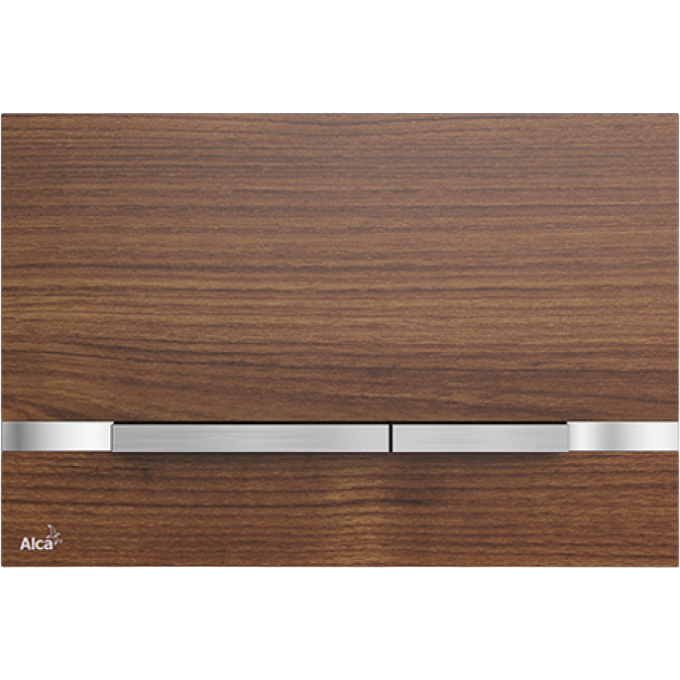 Кнопка управления ALCAPLAST FLAT металл, матовый, цвет Тик STRIPE-TEAK