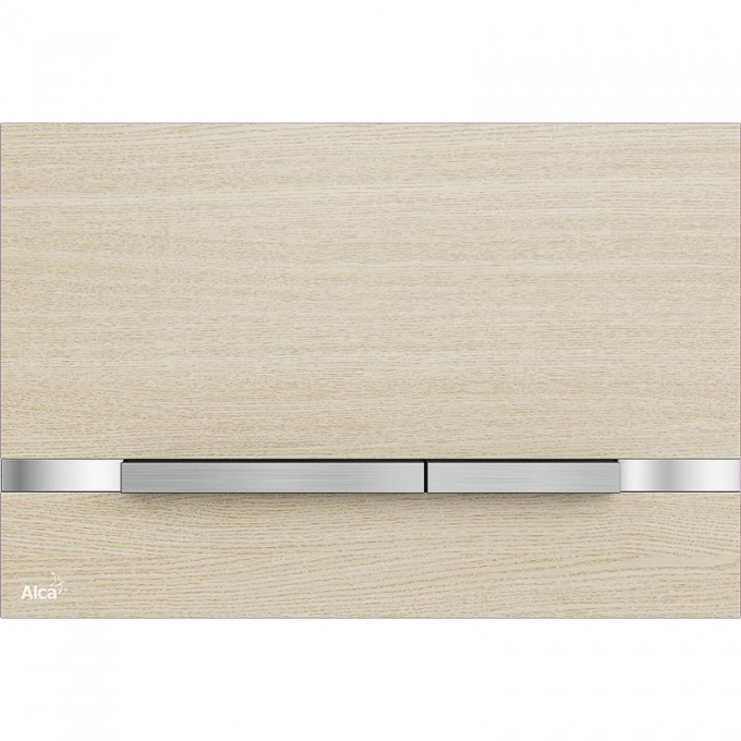 Кнопка управления ALCAPLAST FLAT металл, матовый STRIPE-OAK