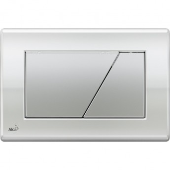 Кнопка управления ALCAPLAST M173 хром, глянцевая/матовая