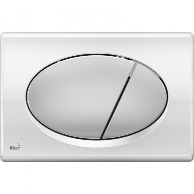 Кнопка управления ALCAPLAST хром, глянцевая/матовая M73