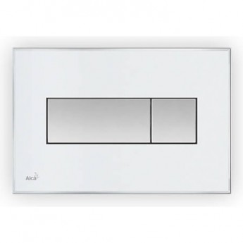 Кнопка управления ALCAPLAST M1470-AEZ110 с цветной пластиной, светящаяся кнопка белая, свет белый