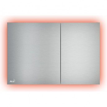 Кнопка управления ALCAPLAST AIR LIGHT-RED с подсветкой, металл матовый, цвет красный