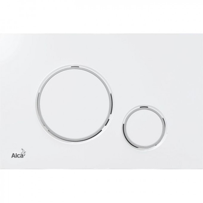 Кнопка управления ALCPLAST для скрытых систем инсталляции, белый/хром глянец M770 Кнопка управления ALCPLAST для скрытых систем инсталляции, белый/хром глянец M770