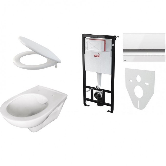 Комплект ALCAPLAST 6 v 1 WC ALCA RIMFLOW+ M1720-1, безободковый унитаз ALCA, сидение A604 CET 6 v 1 C WC ALCA RIMFLOW+ M1720-1 Комплект ALCAPLAST 6 v 1 WC ALCA RIMFLOW+ M1720-1, безободковый унитаз ALCA, сидение A604 CET 6 v 1 C WC ALCA RIMFLOW+ M1720-1
