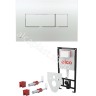 Комплект ALCAPLAST SET 3v1 для установки унитаза с панелью смыва, хром AM101/1120-31 RU M371-0001