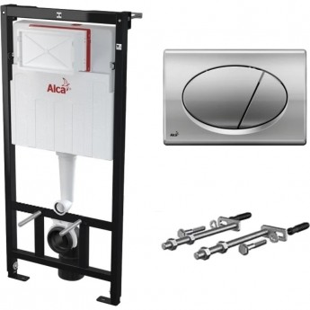 Комплект инсталляции ALCAPLAST SET 3v1 AM101/1120-31RS M71-001 для установки унитаза