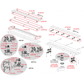 Пластиковая шайба ALCAPLAST Z0789-ND для APZ6