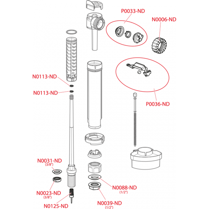 Прокладка коническая ALCAPLAST , 36х20,5х4 N0088-ND Прокладка коническая ALCAPLAST , 36х20,5х4 N0088-ND