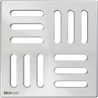 Решетка ALCAPLAST MPV004 нержавеющая сталь 102х102 мм