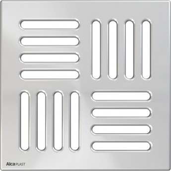 Решетка ALCAPLAST MPV005 нержавеющая сталь 143х143 мм