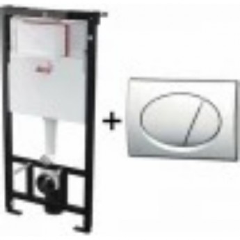 Сет унитаза ALCAPLAST СЕТ WC ALCA_AM101/1120-3:1 RU M70-0 с сиденьем, инсталляцией и кнопкой белой