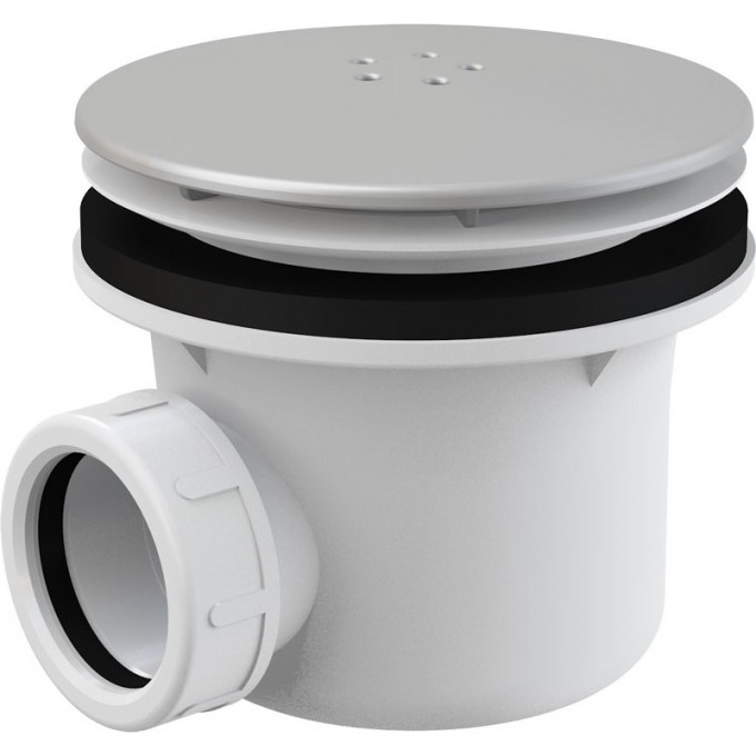 Сифон ALCAPLAST для душевого поддона, металл LUX A49K Mat