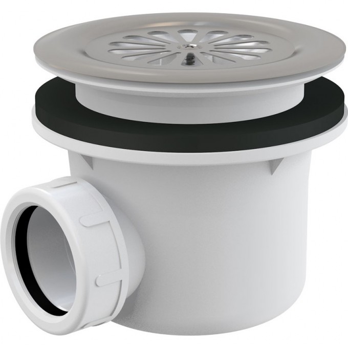 Сифон ALCAPLAST для душевого поддона с нержавеющей решеткой A48 Сифон ALCAPLAST для душевого поддона с нержавеющей решеткой A48