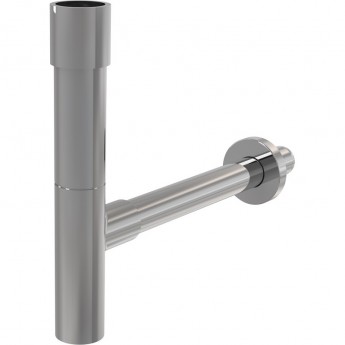 Сифон ALCAPLAST A402 для умывальника Ø32 DESIGN, цельнометаллический массивный