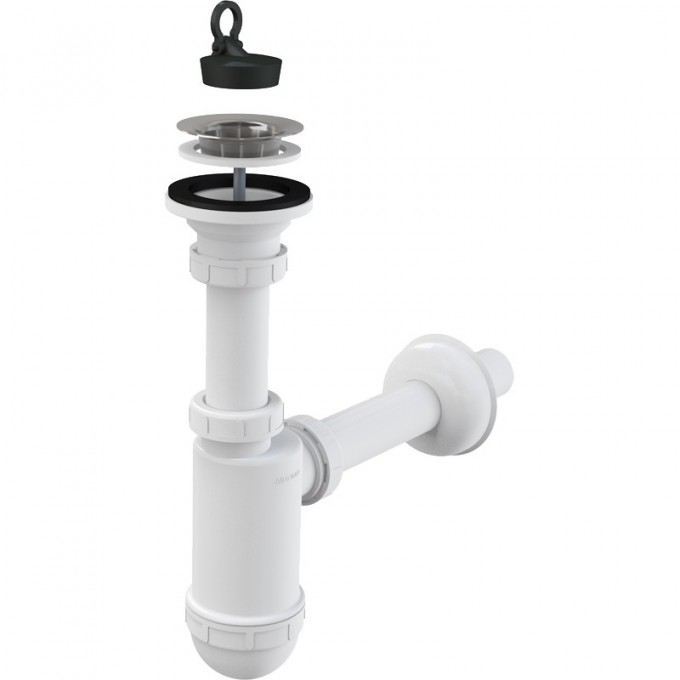Сифон ALCAPLAST для умывальника Ø32 с нержавеющей peшeткой Ø63 A411 Сифон ALCAPLAST для умывальника Ø32 с нержавеющей peшeткой Ø63 A411