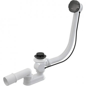 Сифон ALCAPLAST A55K-GM-P для ванны, автомат, комплект