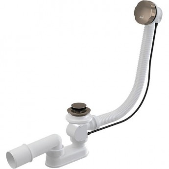 Сифон ALCAPLAST A55K-N-B для ванны, автомат, комплект