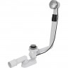 Сифон ALCAPLAST для ванны автомат комплект, металл/металл жёсткий A550K
