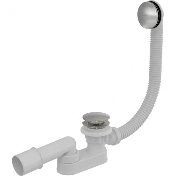 Сифон ALCAPLAST для ванны click/clack металл, длина 57 см A507CKM Сифон ALCAPLAST для ванны click/clack металл, длина 57 см A507CKM