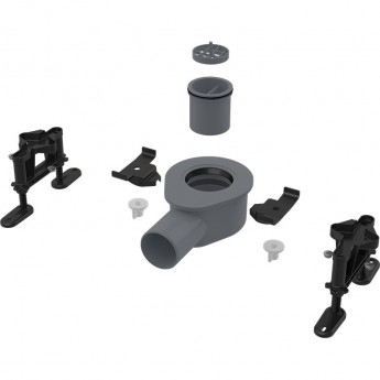 Сифон ALCAPLAST APZ-S9 DN50 и комплект регулируемых ног для модулярного желоба APZ13 низкий 50 л/мин