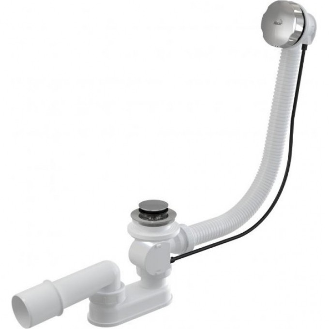 Сифон для ванны ALCAPLAST автомат комплект металл A55K-RU-01
