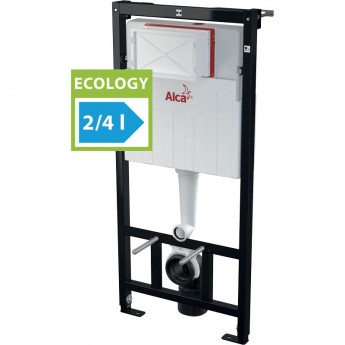 Скрытая система инсталляции ALCAPLAST AM101/1120E для сухой установки (для гипсокартона) Ecology