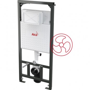 Скрытая система инсталляции ALCAPLAST A101/1200V для сухой установки (для гипсокартона) с вентиляцией