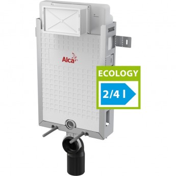 Скрытая система инсталляции ALCAPLAST A115/1000E для замуровывания в стену, Ecology