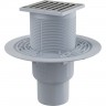 Сливной трап ALCAPLAST 105х105/50/75, подводка – прямая APV203