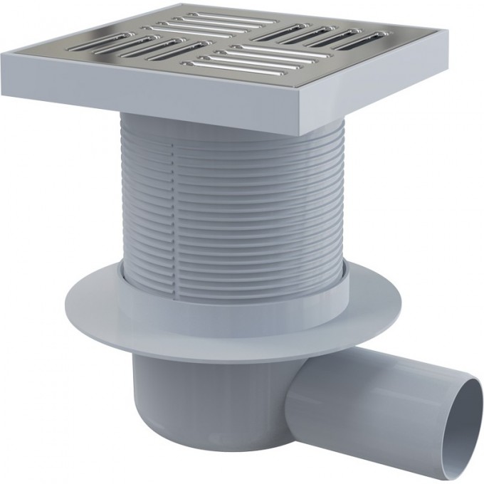 Сливной трап ALCAPLAST , 150х150/50, подводка боковая APV5411 Сливной трап ALCAPLAST , 150х150/50, подводка боковая APV5411