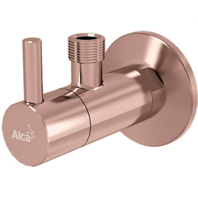 Угловой вентиль ALCAPLAST с фильтром 1/2"х3/8" красное золото глянец ARV001-RG-P Угловой вентиль ALCAPLAST с фильтром 1/2"х3/8" красное золото глянец ARV001-RG-P