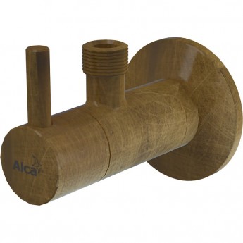Угловой вентиль ALCAPLAST ARV001-ANTIC с фильтром 1/2"х3/8", круглый, бронза-antic