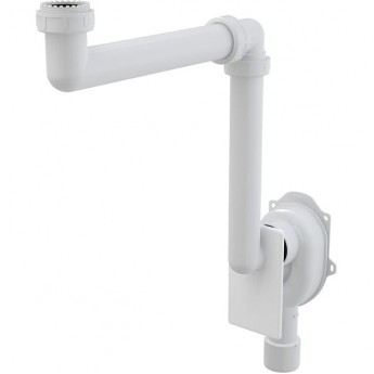 Универсальный сифон под штукатурку ALCAPLAST A873 экономящий пространство