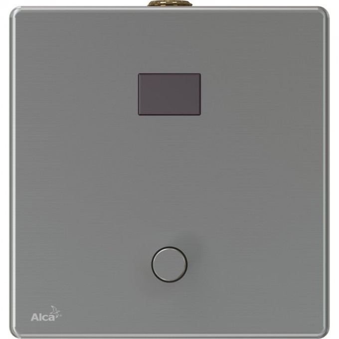 Устройство автоматического смыва ALCAPLAST для унитаза с возможностью мануального смыва, нержавеющая сталь, 12 V (питание от сети) ASP4-KT Устройство автоматического смыва ALCAPLAST для унитаза с возможностью мануального смыва, нержавеющая сталь, 12 V (питание от сети) ASP4-KT