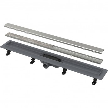 Водоотводящий желоб ALCAPALST APZ19-650 с порогами для двусторонней решетки или решетки под кладку плитки