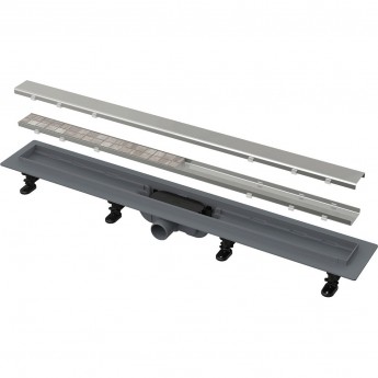 Водоотводящий желоб ALCAPALST APZ19-750 с порогами для двусторонней решетки или решетки под кладку плитки