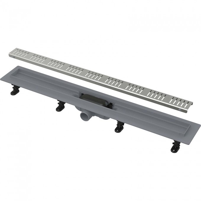 Водоотводящий желоб ALCAPLAST APZ10 SIMPLE с порогами для перфорированной решетки AG100401750 Водоотводящий желоб ALCAPLAST APZ10 SIMPLE с порогами для перфорированной решетки AG100401750