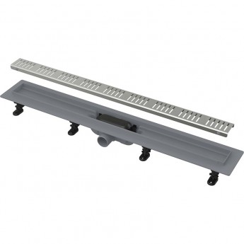 Водоотводящий желоб ALCAPLAST APZ10 SIMPLE AG100401950 с порогами для перфорированной решетки