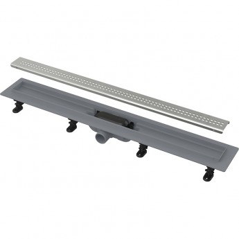 Водоотводящий желоб ALCAPLAST APZ9 SIMPLE AG100201750 с порогами для перфорированной решетки