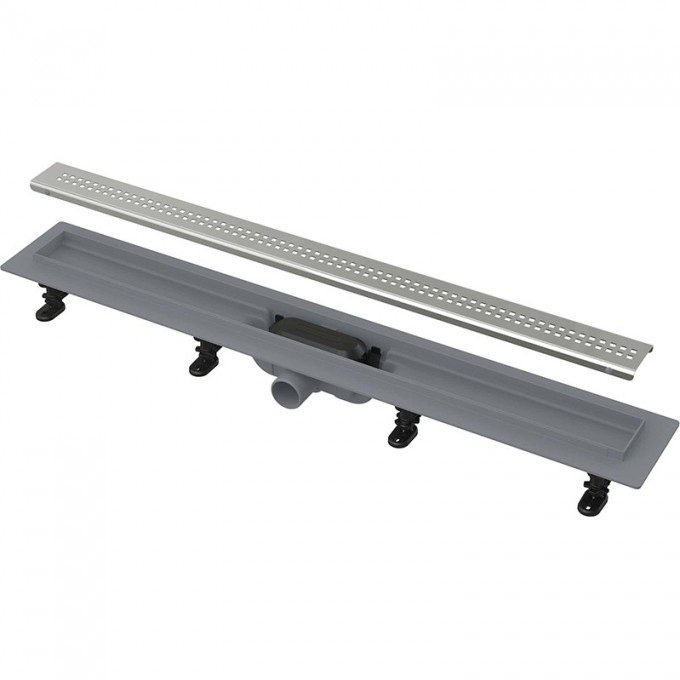 Водоотводящий желоб ALCAPLAST APZ9 SIMPLE с порогами для перфорированной решетки AG100201950