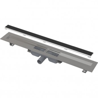 Водоотводящий желоб ALCAPLAST APZ115-1150 без порогов с решеткой, под кладку камня, горизонтальный сток