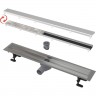Водоотводящий желоб ALCAPLAST DOUBLE FIT&GO с двухсторонней решеткой APZ13-DOUBLE9-550