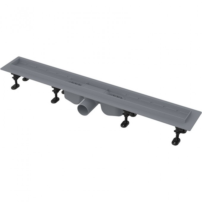 Водоотводящий желоб ALCAPLAST OPTIMA с порогами, для перфорированной решетки/для решетки под кладку плитки APZ12-850