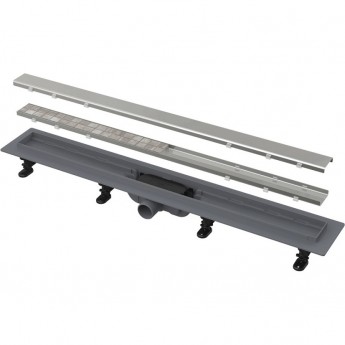 Водоотводящий желоб ALCAPLAST APZ19-550 с порогами для двусторонней решетки или решетки под кладку плитки