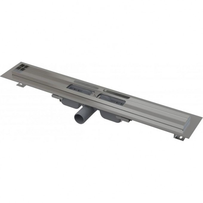 Водоотводящий желоб ALCAPLAST с порогами для перфорированной решетки, низкий, горизонтальный сток APZ101-850 Водоотводящий желоб ALCAPLAST с порогами для перфорированной решетки, низкий, горизонтальный сток APZ101-850