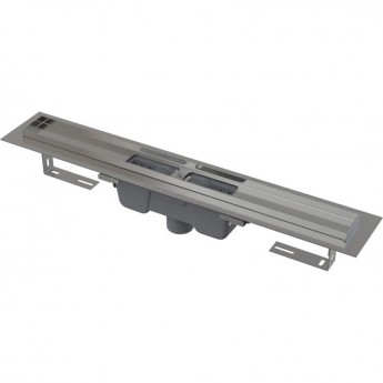 Водоотводящий желоб ALCAPLAST APZ1001S-1150 с порогами для перфорированной решетки, вертикальный сток