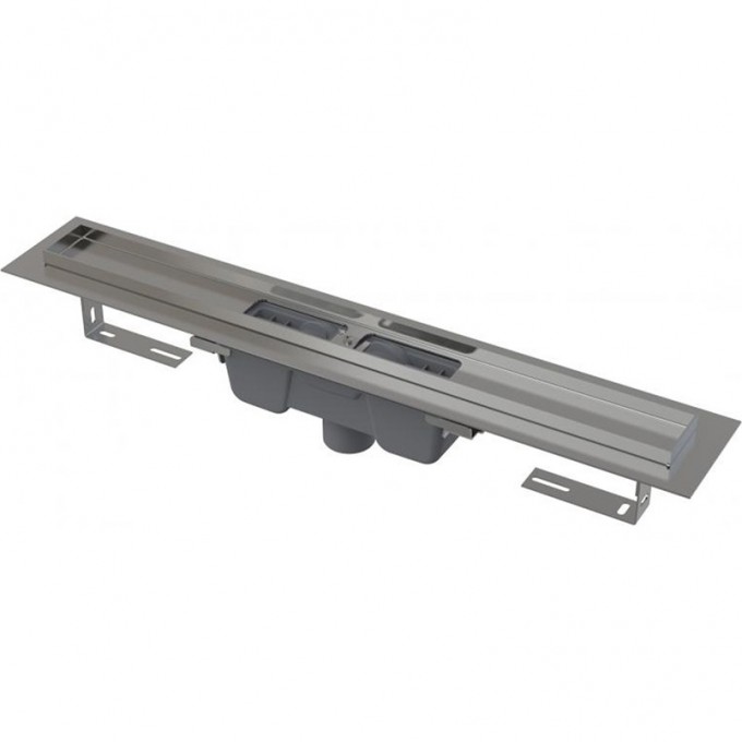 Водоотводящий желоб ALCAPLAST с порогами для перфорированной решетки, вертикальный сток APZ1001S-750