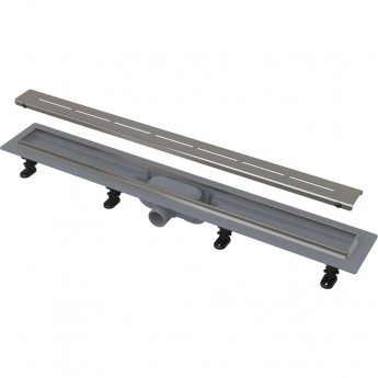 Водоотводящий желоб ALCAPLAST APZ18-750M SIMPLE с порогами из нержавеющей стали, для перфорированной решетки Водоотводящий желоб ALCAPLAST APZ18-750M SIMPLE с порогами из нержавеющей стали, для перфорированной решетки